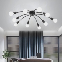 Luminária de teto Spider, luminária de jantar antiga, clássica, embutida, 8 10 braços