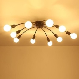 Luminária de teto Spider, luminária de jantar antiga, clássica, embutida, 8 10 braços