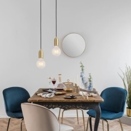 Nordic Brass 3 Pendant Cluster Light Island Luminária criativa minimalista