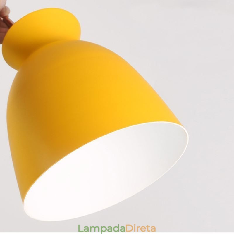 Luminária pendente nórdica simples Macaron Iron Arti Three Lights