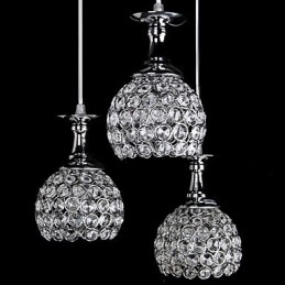 Lustre de Cristal Moderno Contemporâneo Metal