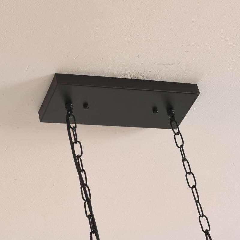 Luminária pendente de fazenda, ilha, luzes suspensas, 6 luzes