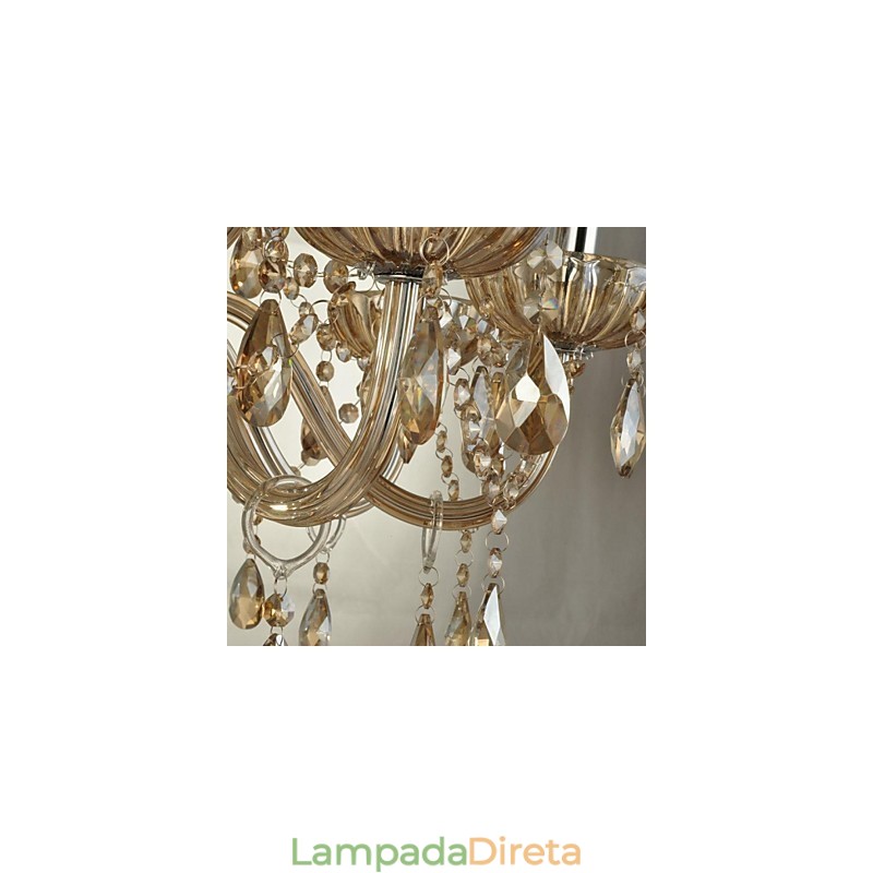 Lustre de cristal moderno e contemporâneo