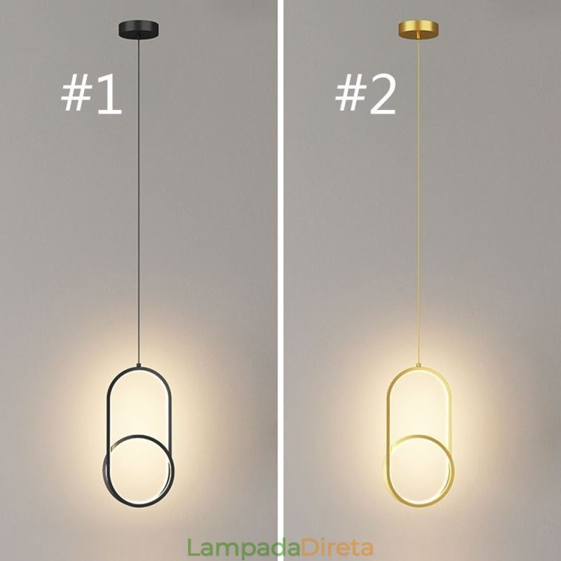 Luminária pendente moderna e criativa