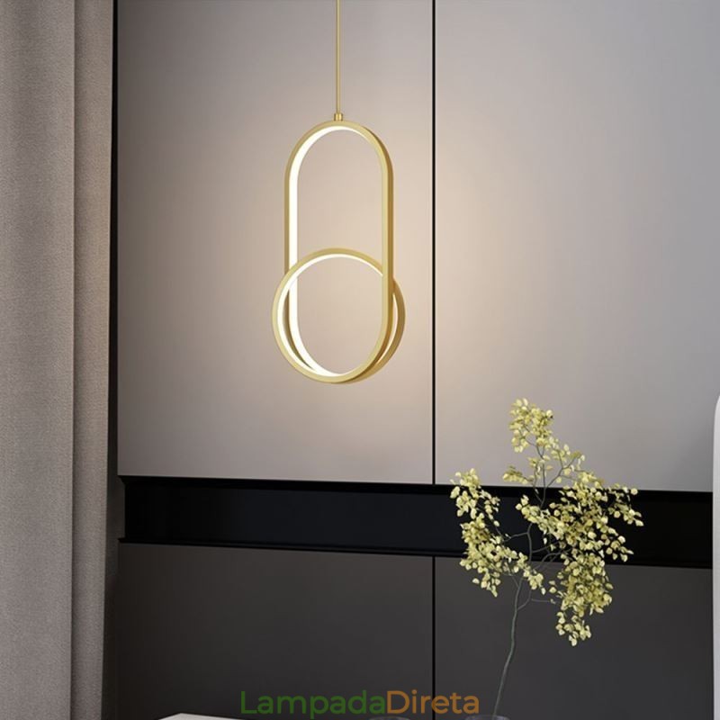Luminária pendente moderna e criativa