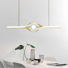 Luminária pendente linear moderna com tira longa