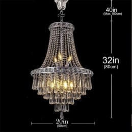 Lustre de cristal moderno contemporâneo elegante luminária de teto escada duplex