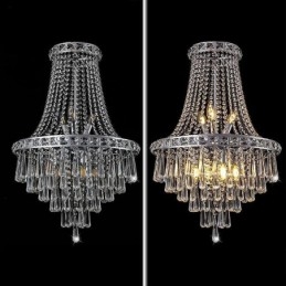 Lustre de cristal moderno contemporâneo elegante luminária de teto escada duplex