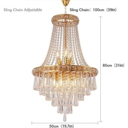 Lustre de cristal moderno contemporâneo elegante luminária de teto escada duplex