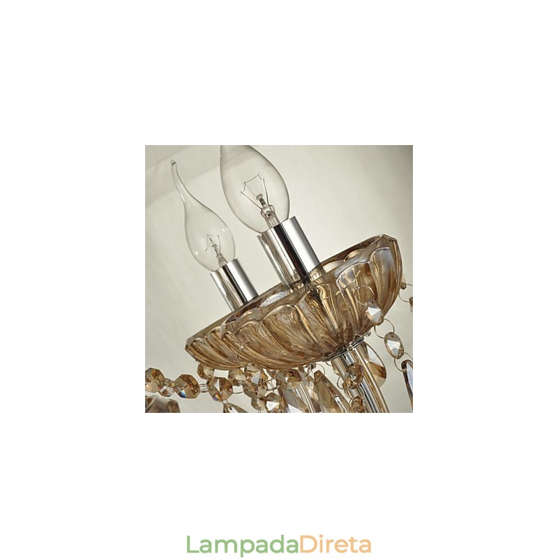 Lustre de cristal moderno e contemporâneo