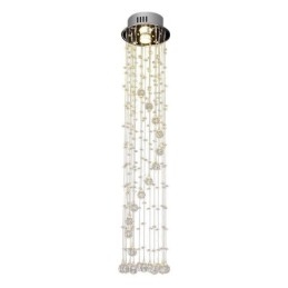Lustre grande de luxo moderno de cristal embutido luminárias de teto