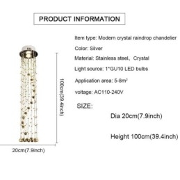 Lustre grande de luxo moderno de cristal embutido luminárias de teto