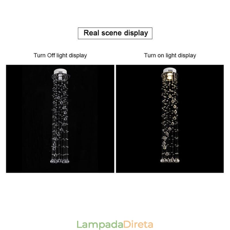 Lustre grande de luxo moderno de cristal embutido luminárias de teto