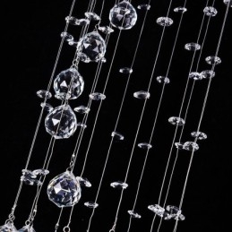Lustre grande de luxo moderno de cristal embutido luminárias de teto