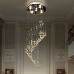 Elegante lustre de cristal Raindrop luzes de teto Foyer