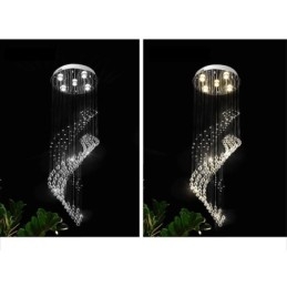 Elegante lustre de cristal Raindrop luzes de teto Foyer