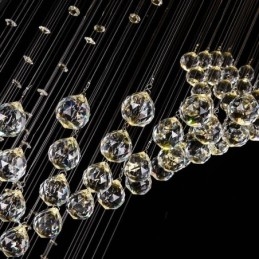 Elegante lustre de cristal Raindrop luzes de teto Foyer