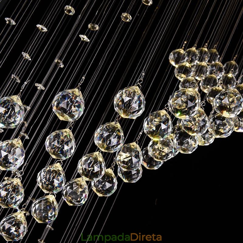 Elegante lustre de cristal Raindrop luzes de teto Foyer