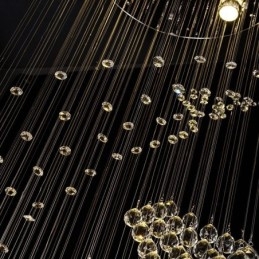 Elegante lustre de cristal Raindrop luzes de teto Foyer