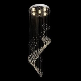 Elegante lustre de cristal Raindrop luzes de teto Foyer