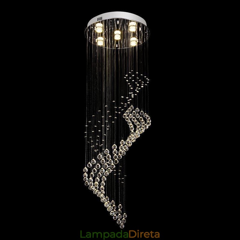 Elegante lustre de cristal Raindrop luzes de teto Foyer