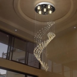 Elegante lustre de cristal Raindrop luzes de teto Foyer