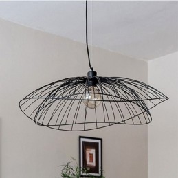 Lustre moderno de chapéu, decoração minimalista, luz pendente, 1 luz