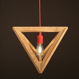 Lustre nórdico de madeira Café Clothing Creative Retro Decorative Oak Chandelier