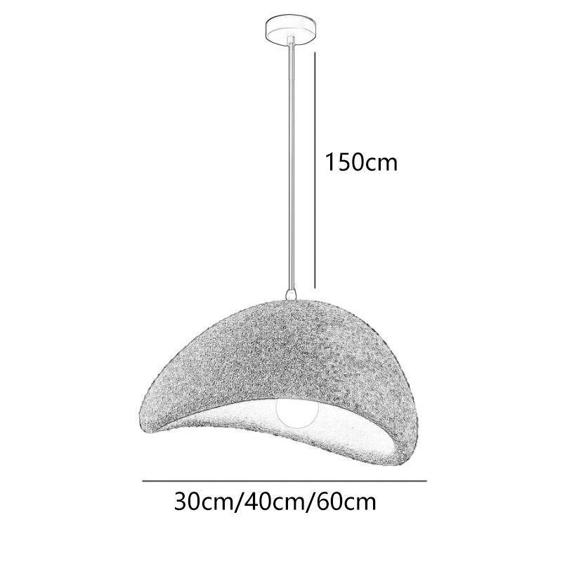 Luminária de teto simples com luz de suspensão de resina