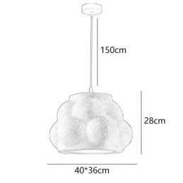Luminária pendente de resina moderna Luminária suspensa