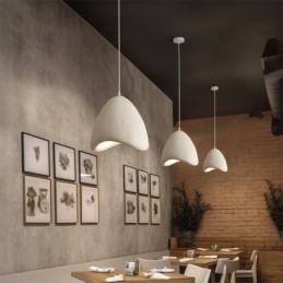 Decoração de teto de resina, luz suspensa