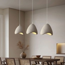 Decoração de teto de resina, luz suspensa