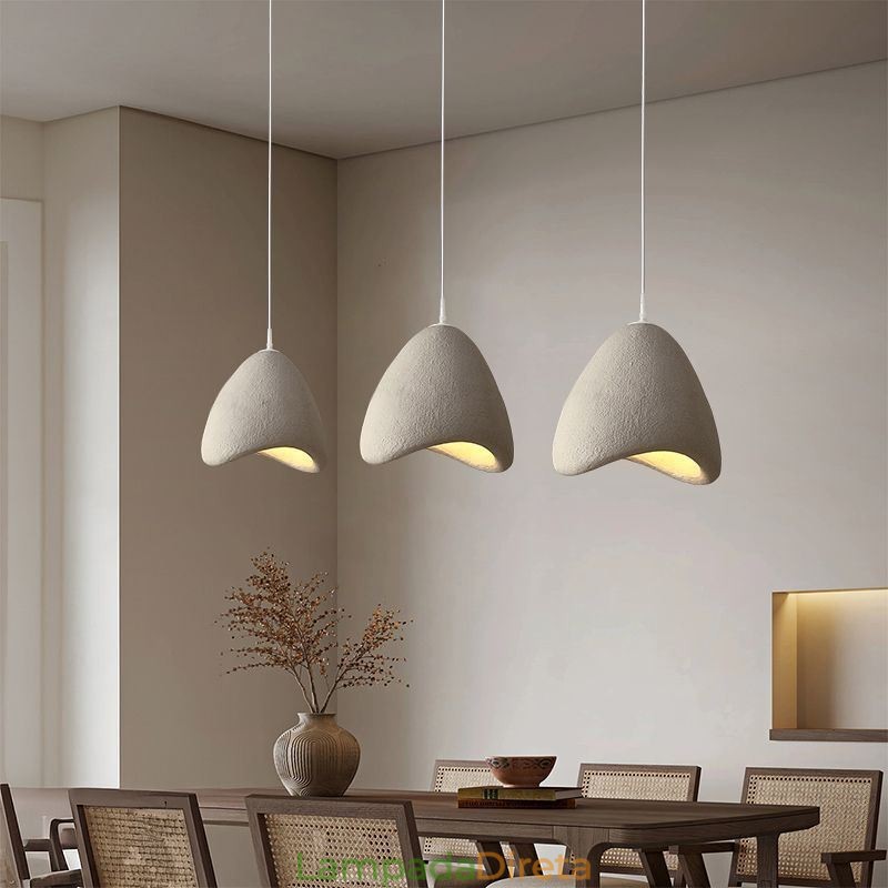 Decoração de teto de resina, luz suspensa