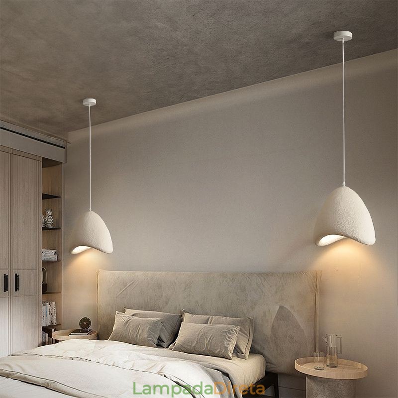 Decoração de teto de resina, luz suspensa