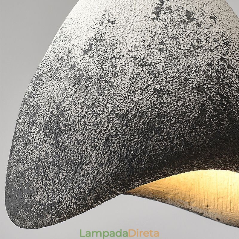 Decoração de teto de resina, luz suspensa