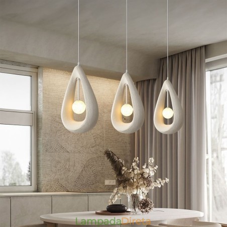 Luminária de teto de resina Luminária suspensa Luminária de teto de resina Luminária suspensa