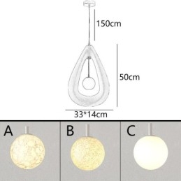 Luminária de teto de resina Luminária suspensa