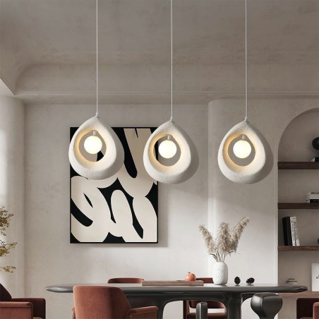 Luminária pendente de resina moderna e simples para teto Luminária pendente de resina moderna e simples para teto