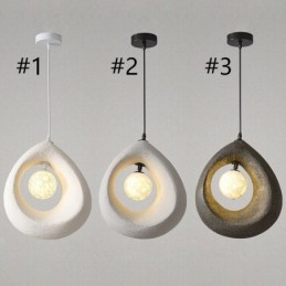 Luminária pendente de resina moderna e simples para teto