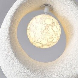 Luminária pendente de resina moderna e simples para teto