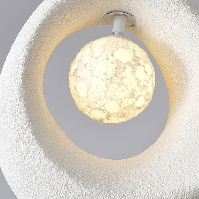Luminária pendente de resina moderna e simples para teto