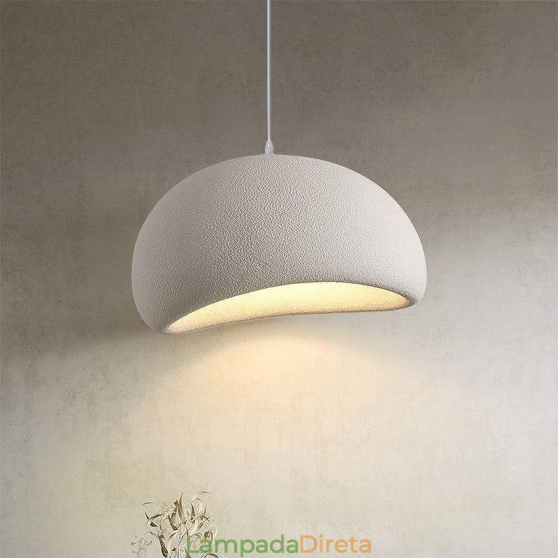Luminária pendente de resina Luminária pendente minimalista