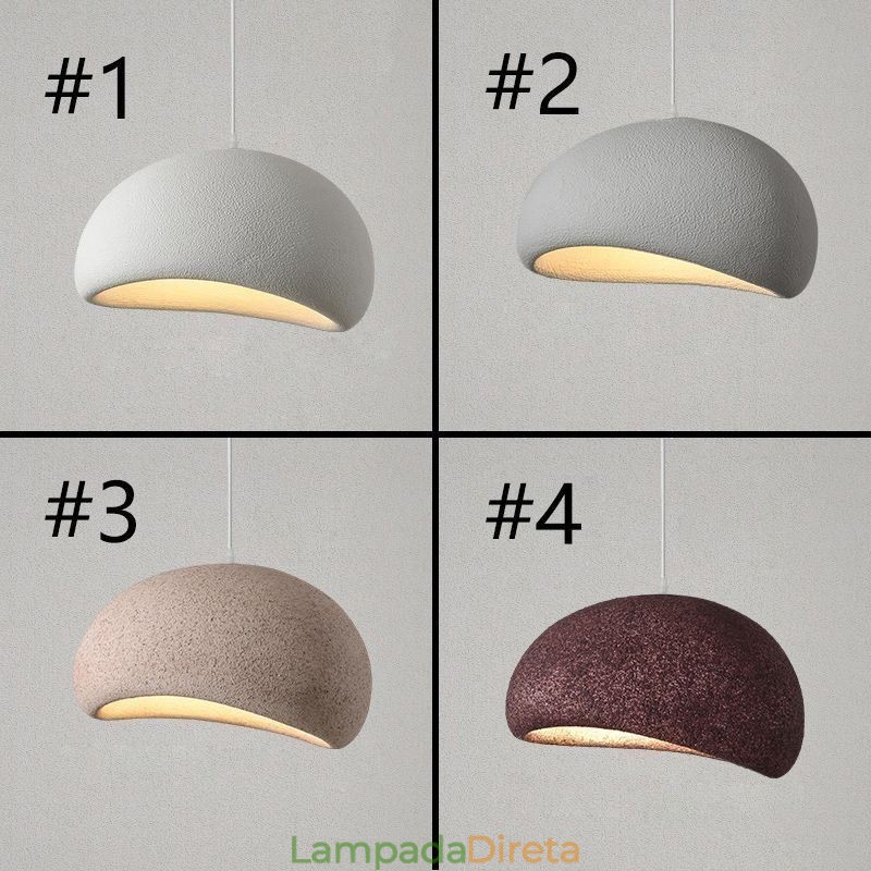 Luminária pendente de resina Luminária pendente minimalista