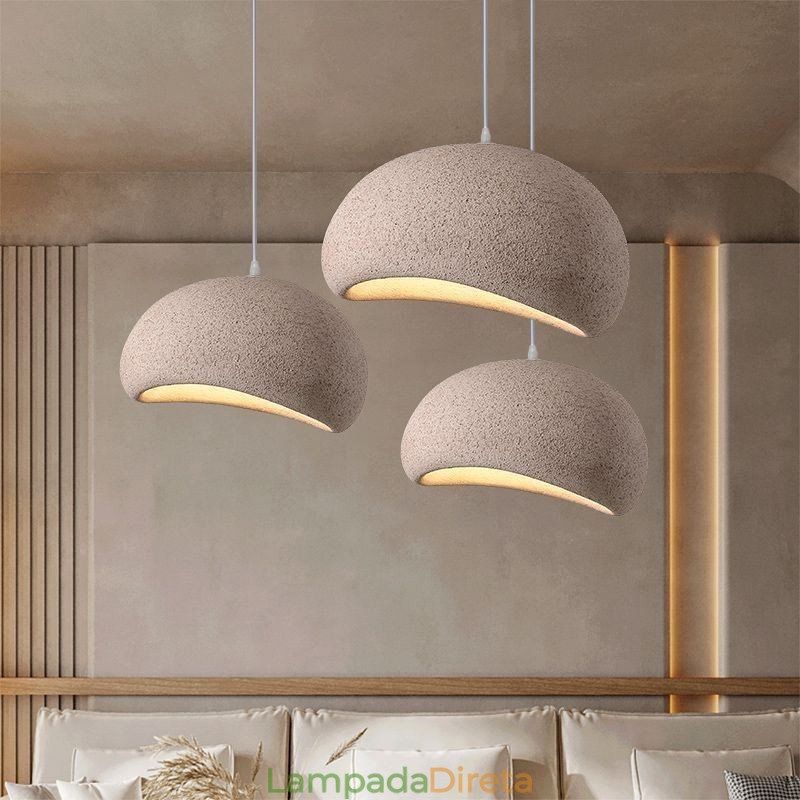 Luminária pendente de resina Luminária pendente minimalista