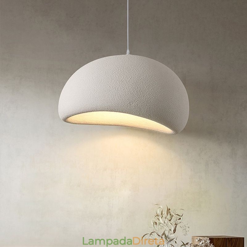 Luminária pendente de resina Luminária pendente minimalista