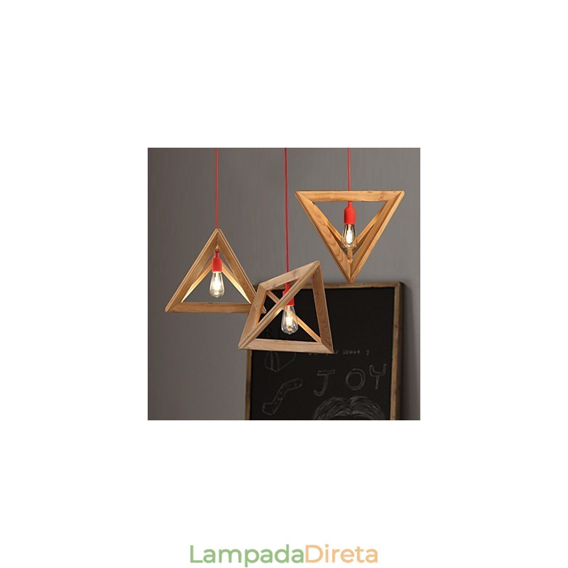 Lustre nórdico de madeira Café Clothing Creative Retro Decorative Oak Chandelier
