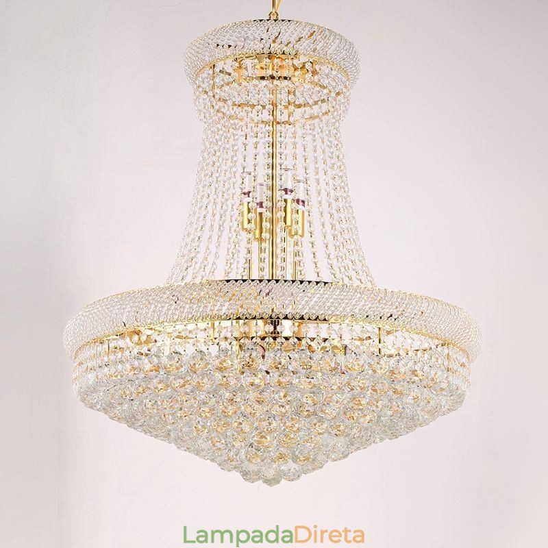 Luminária pendente de cristal moderna, luminária decorativa duplex para teto