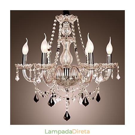 Lustre de Cristal Rústico Lodge Outros Vidros Lustre de Cristal Rústico Lodge Outros Vidros
