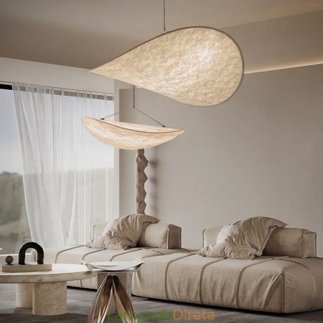 Luminária de Teto Decoração de Seda Luminária Pendente Branco Quente Luminária de Teto Decoração de Seda Luminária Pendente Branco Quente