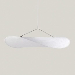 Luminária de Teto Decoração de Seda Luminária Pendente Branco Quente